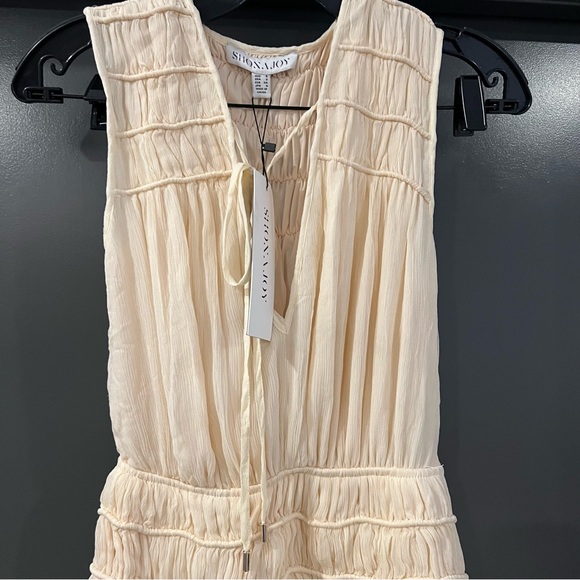 Shona Joy Delphine Sleeveless Midi Dress in Cream Size US 2 NEW! New with tags! - Picture 3 of 11